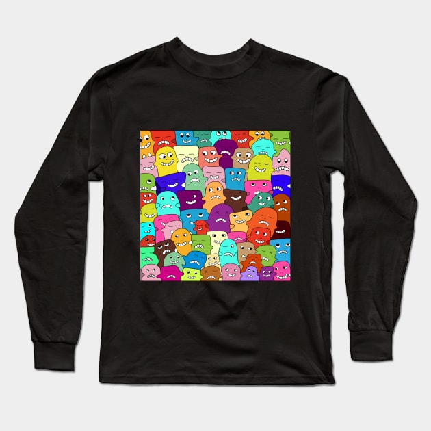 doodle art Long Sleeve T-Shirt by Bequeen
